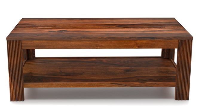 Stripto Coffee Table With Shelves(Teak)